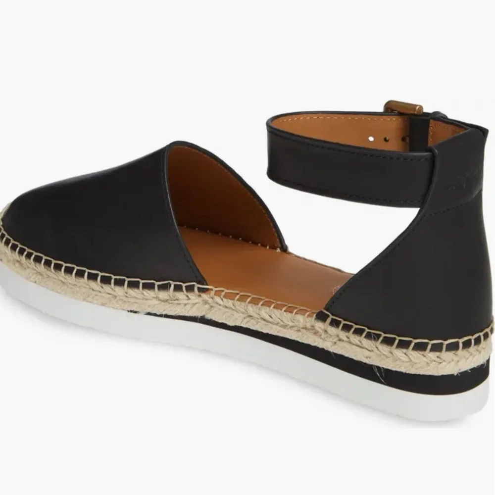 See by Chloe Glyn Black Espadrille Women's Shoes